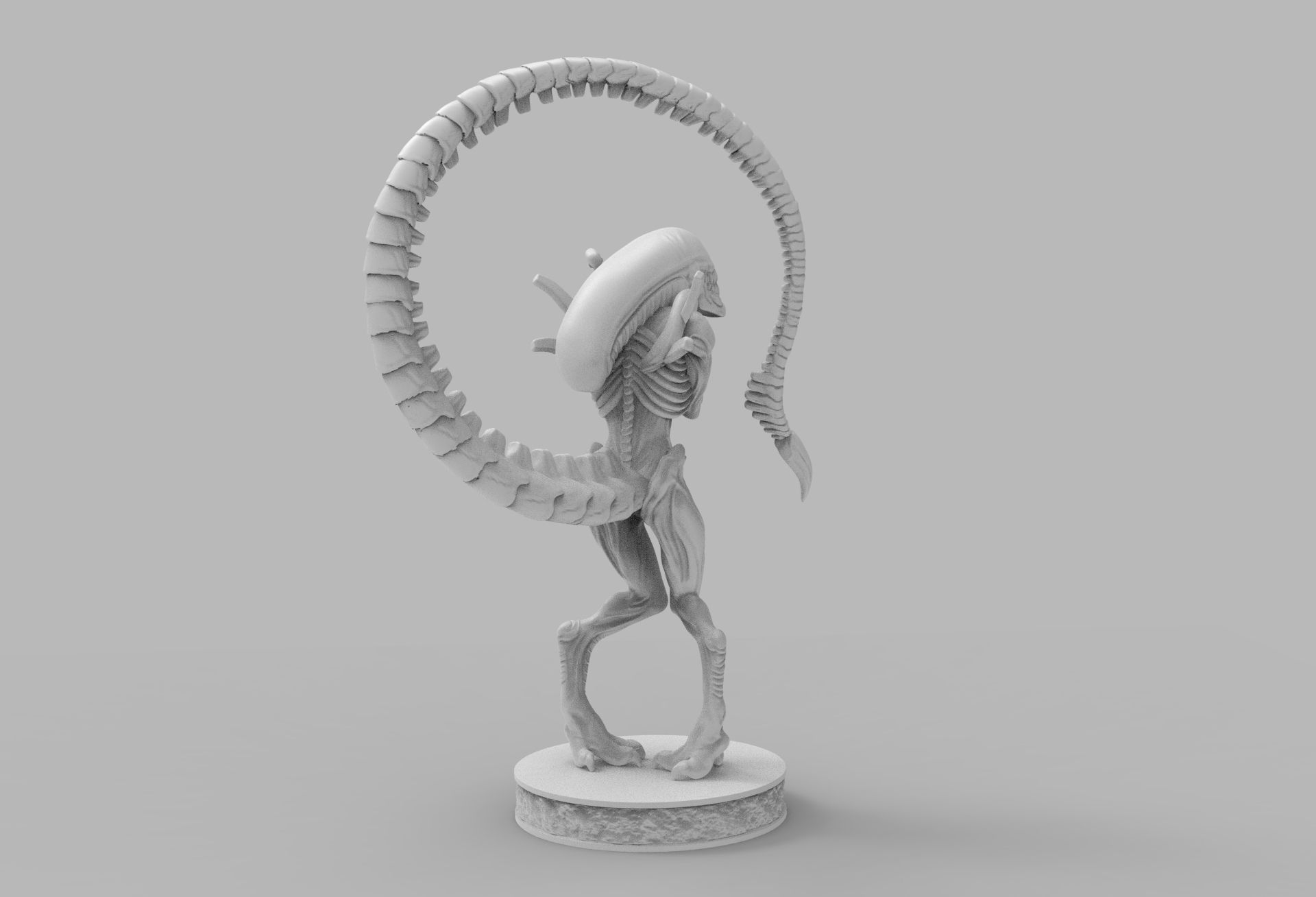 ALIEN XENOMORPH wins OSCAR PRINTING DIORAMA 3D print model_7