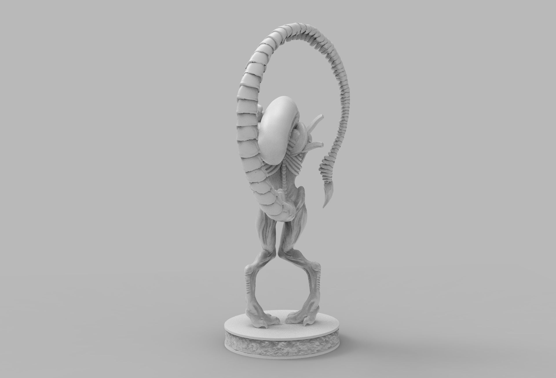ALIEN XENOMORPH wins OSCAR PRINTING DIORAMA 3D print model_47