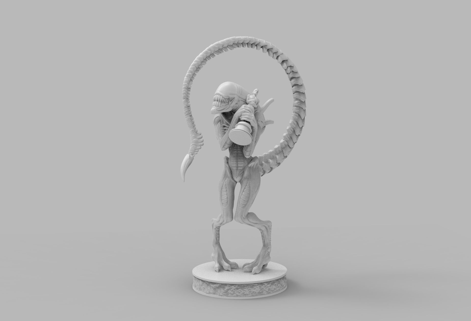 ALIEN XENOMORPH wins OSCAR PRINTING DIORAMA 3D print model_34