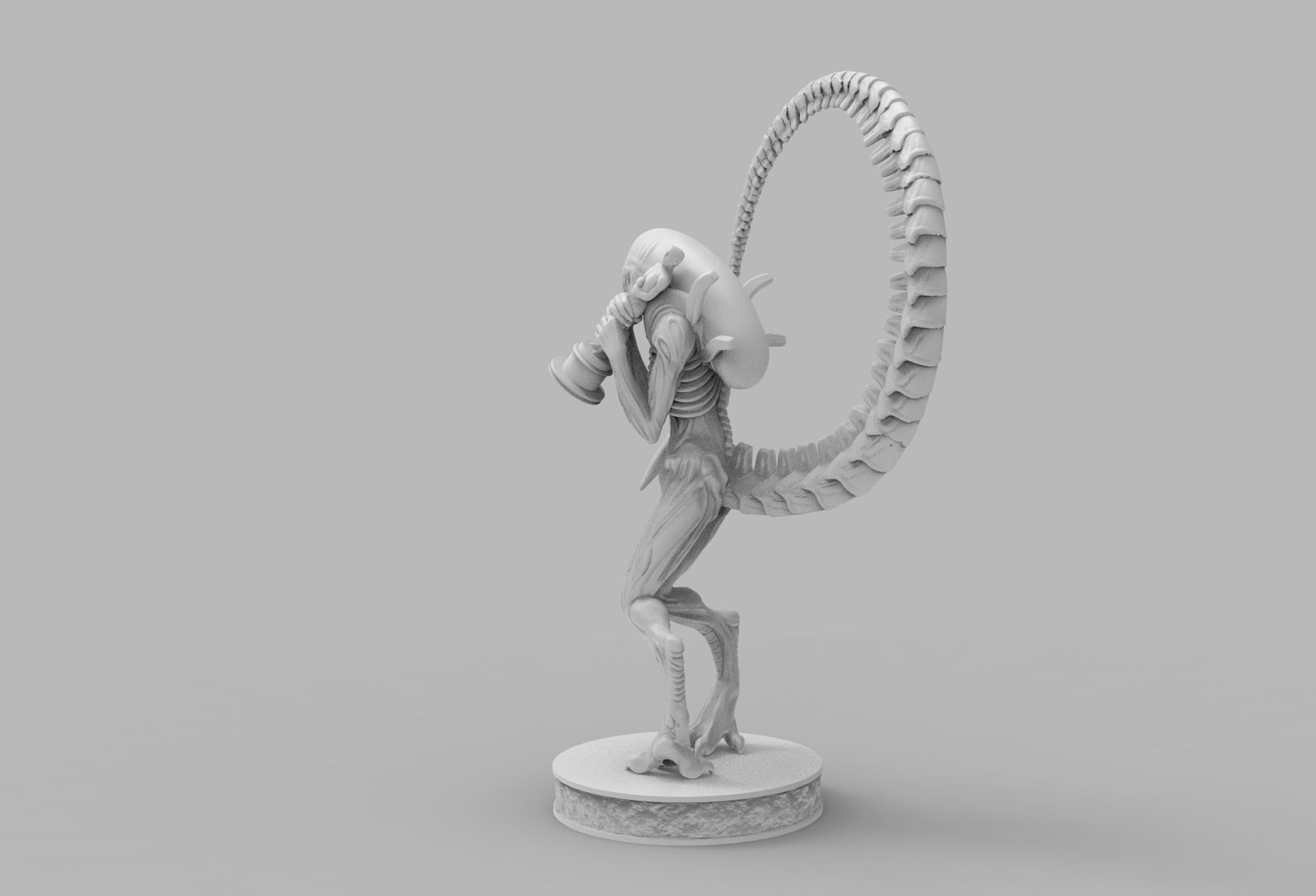 ALIEN XENOMORPH wins OSCAR PRINTING DIORAMA 3D print model_43