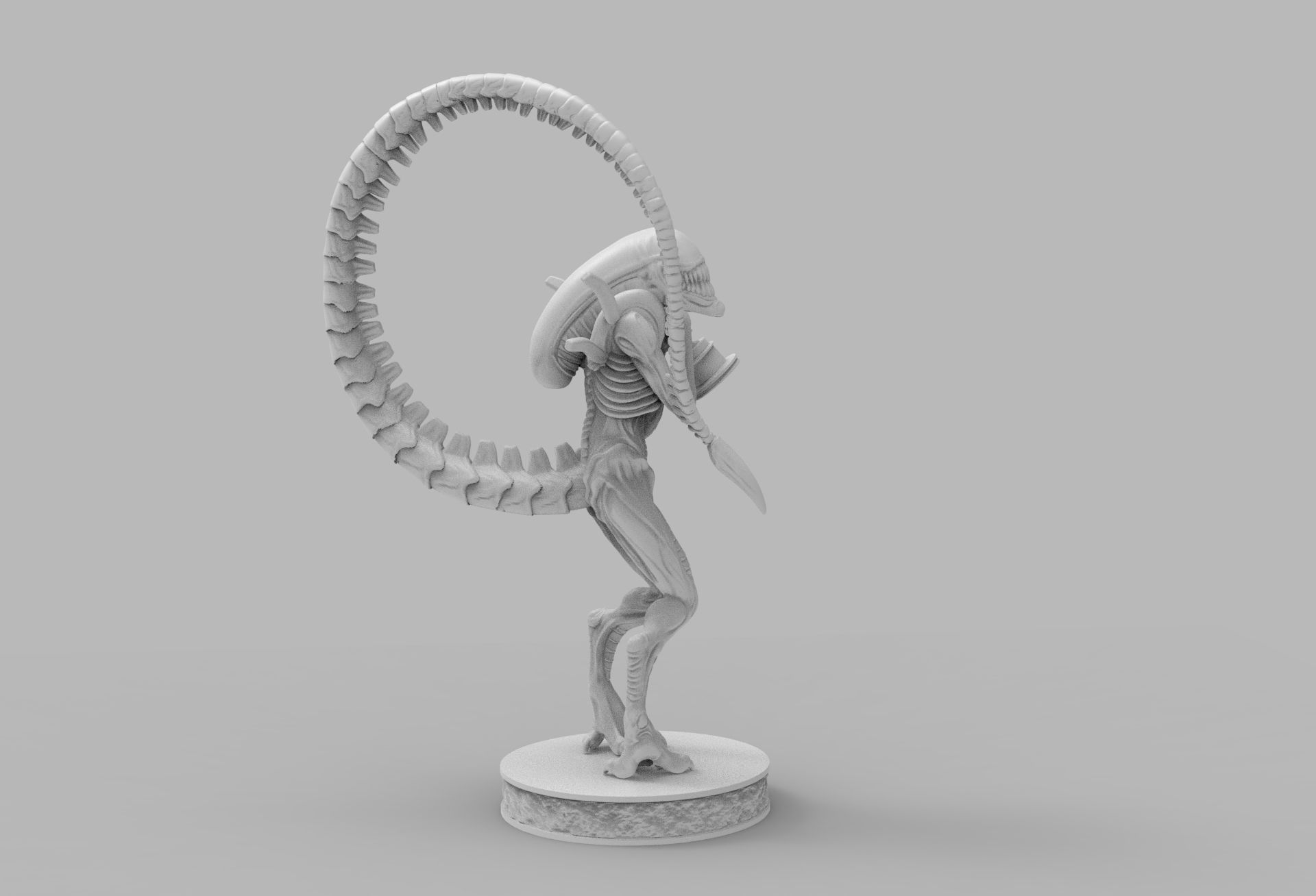 ALIEN XENOMORPH wins OSCAR PRINTING DIORAMA 3D print model_18