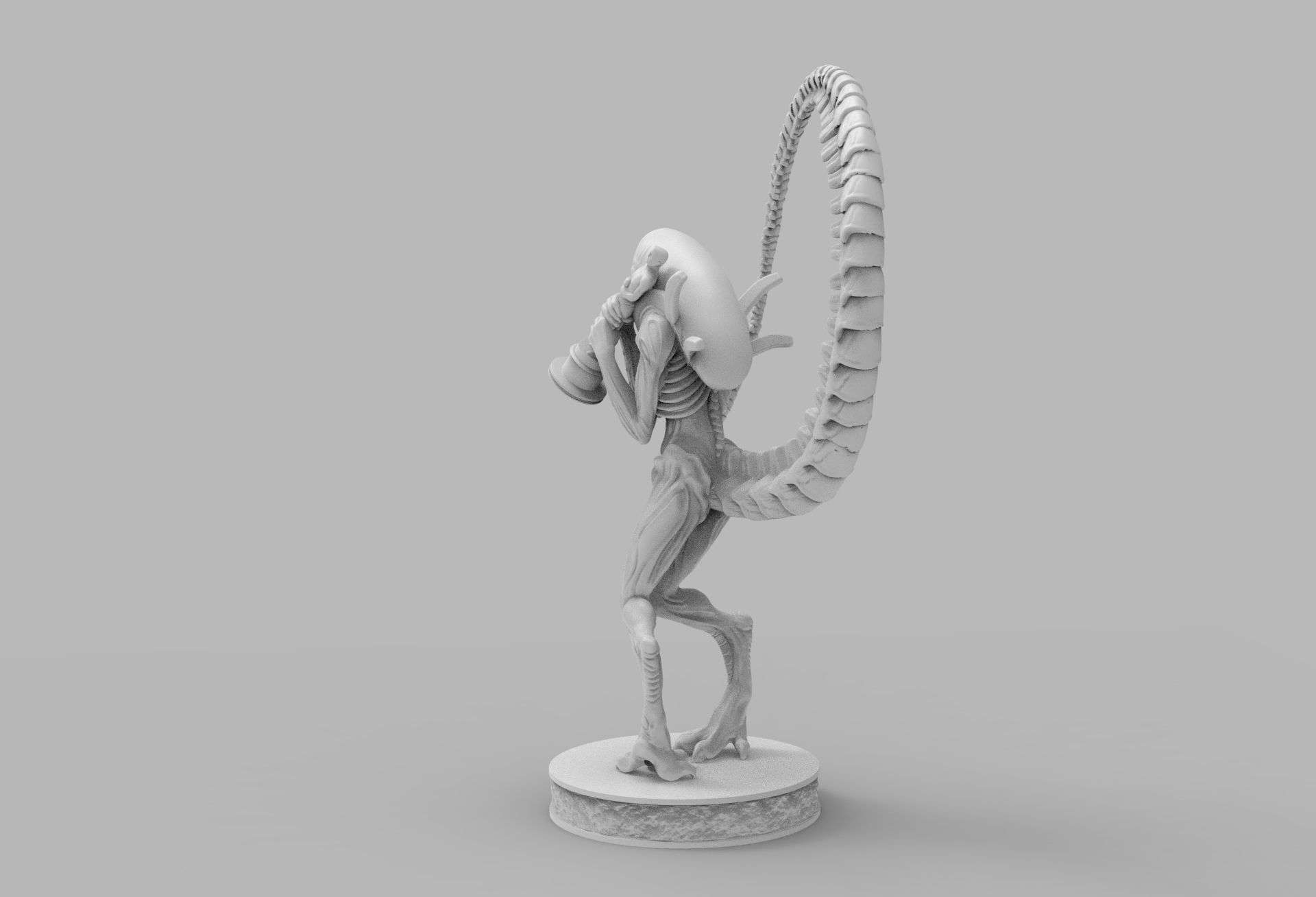 ALIEN XENOMORPH wins OSCAR PRINTING DIORAMA 3D print model_41