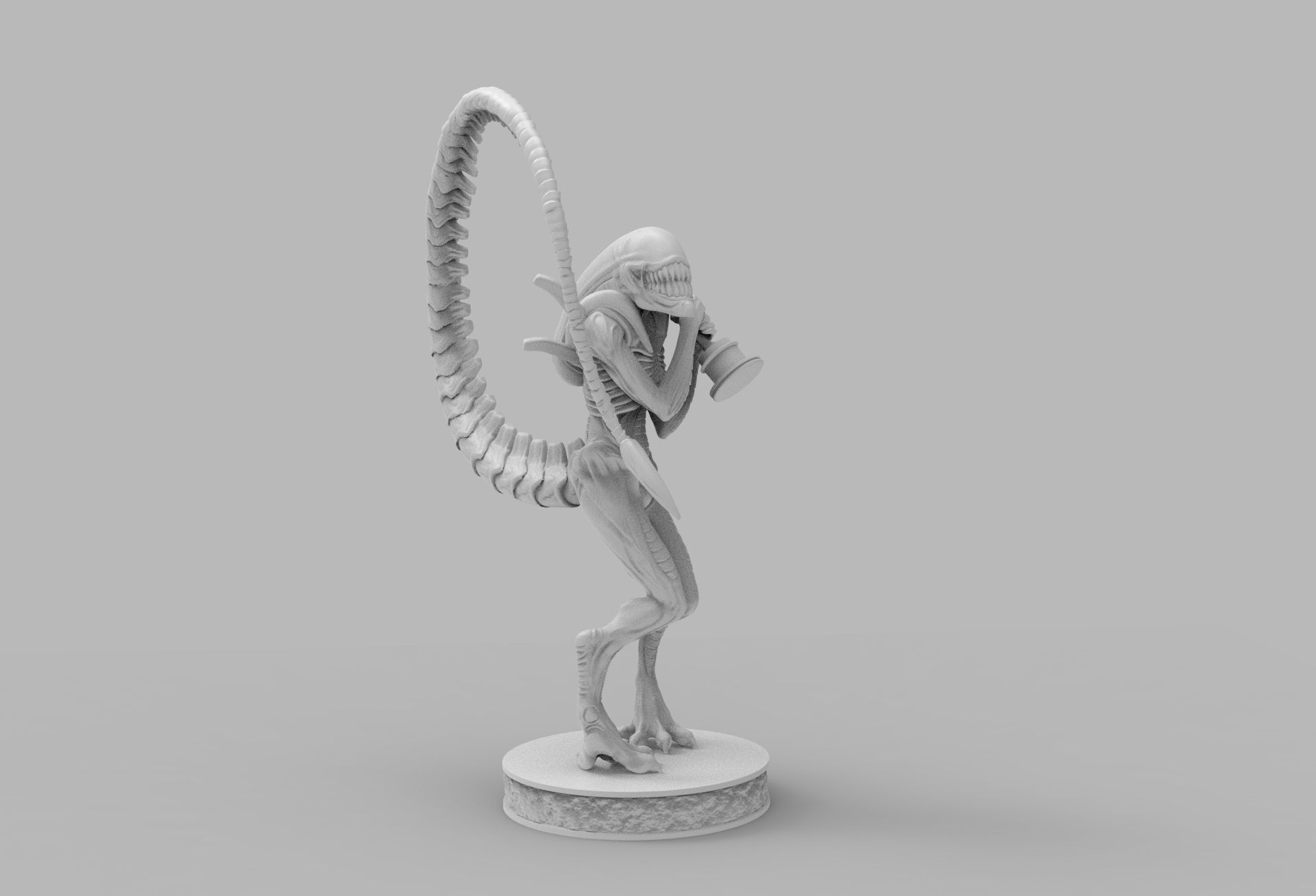 ALIEN XENOMORPH wins OSCAR PRINTING DIORAMA 3D print model_14