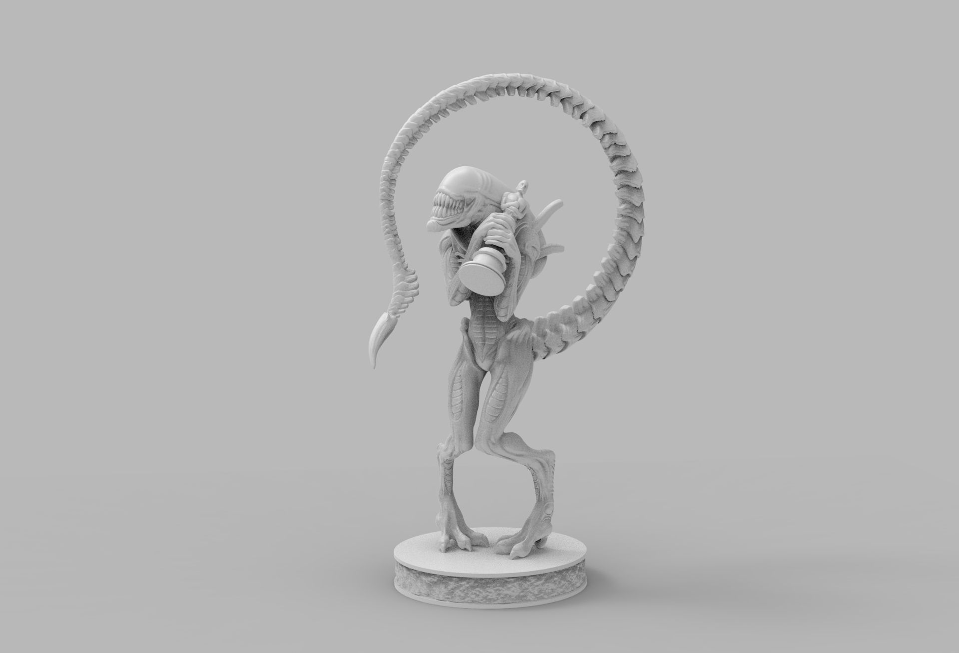 ALIEN XENOMORPH wins OSCAR PRINTING DIORAMA 3D print model_35