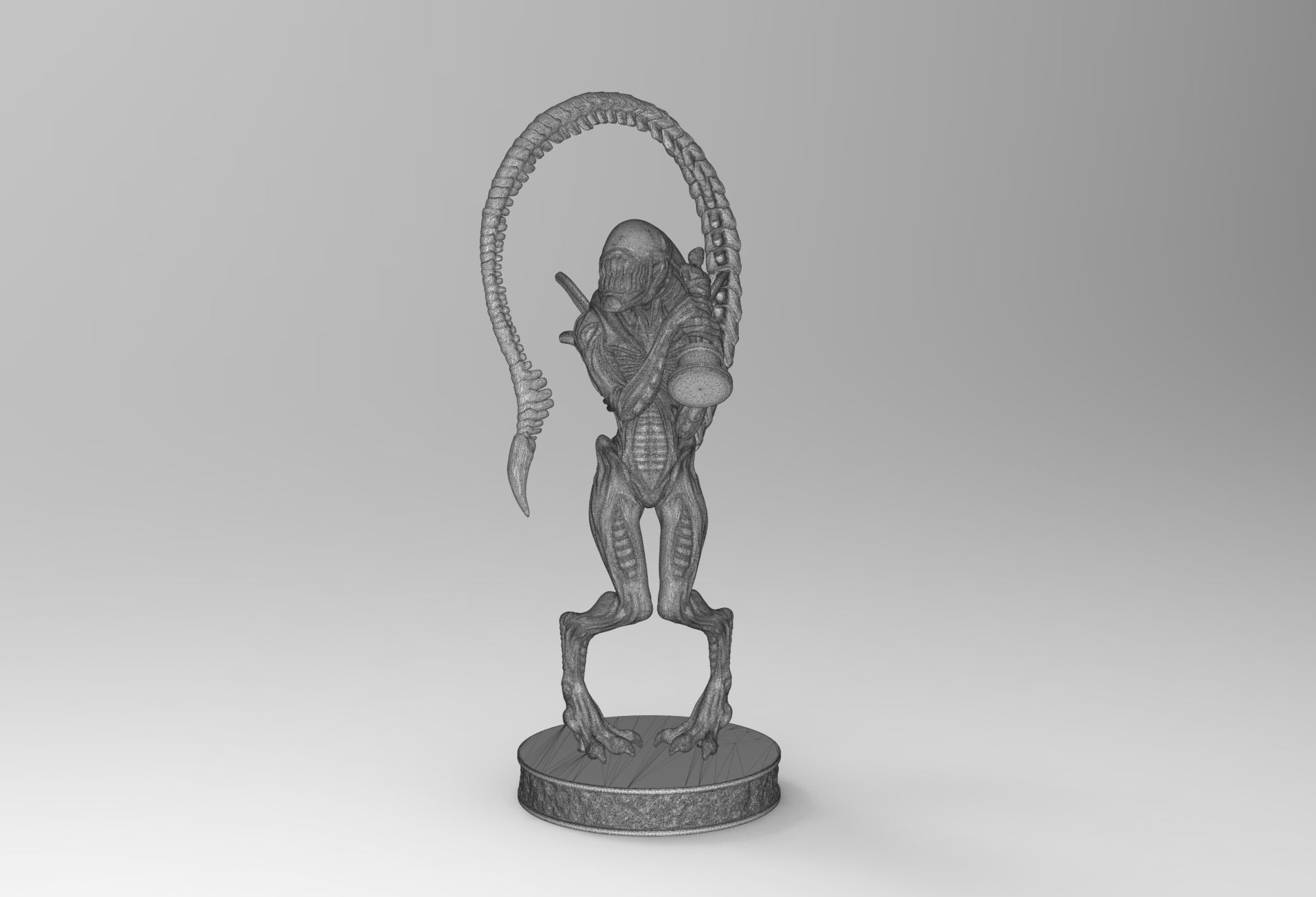 ALIEN XENOMORPH wins OSCAR PRINTING DIORAMA 3D print model_2