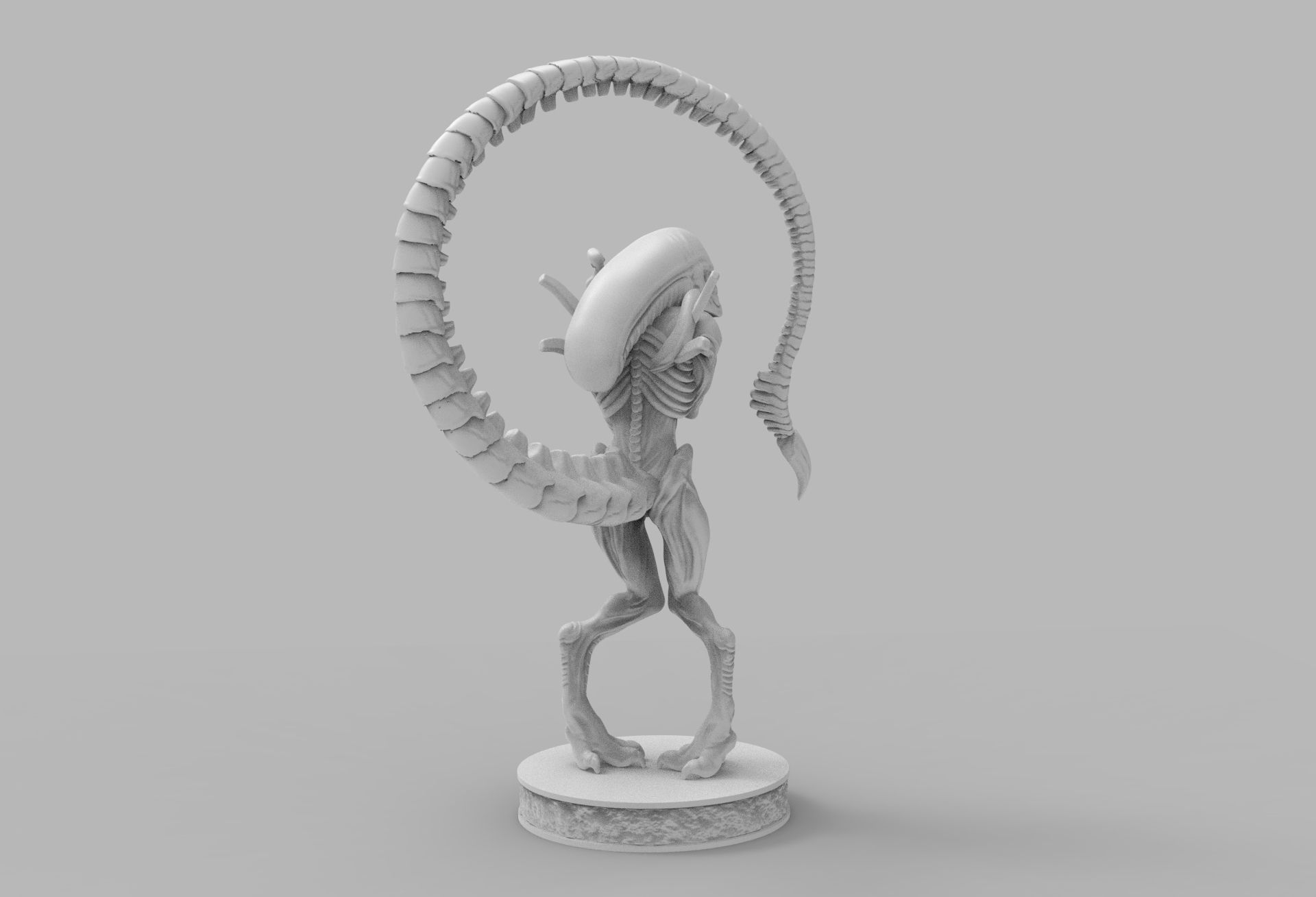 ALIEN XENOMORPH wins OSCAR PRINTING DIORAMA 3D print model_5