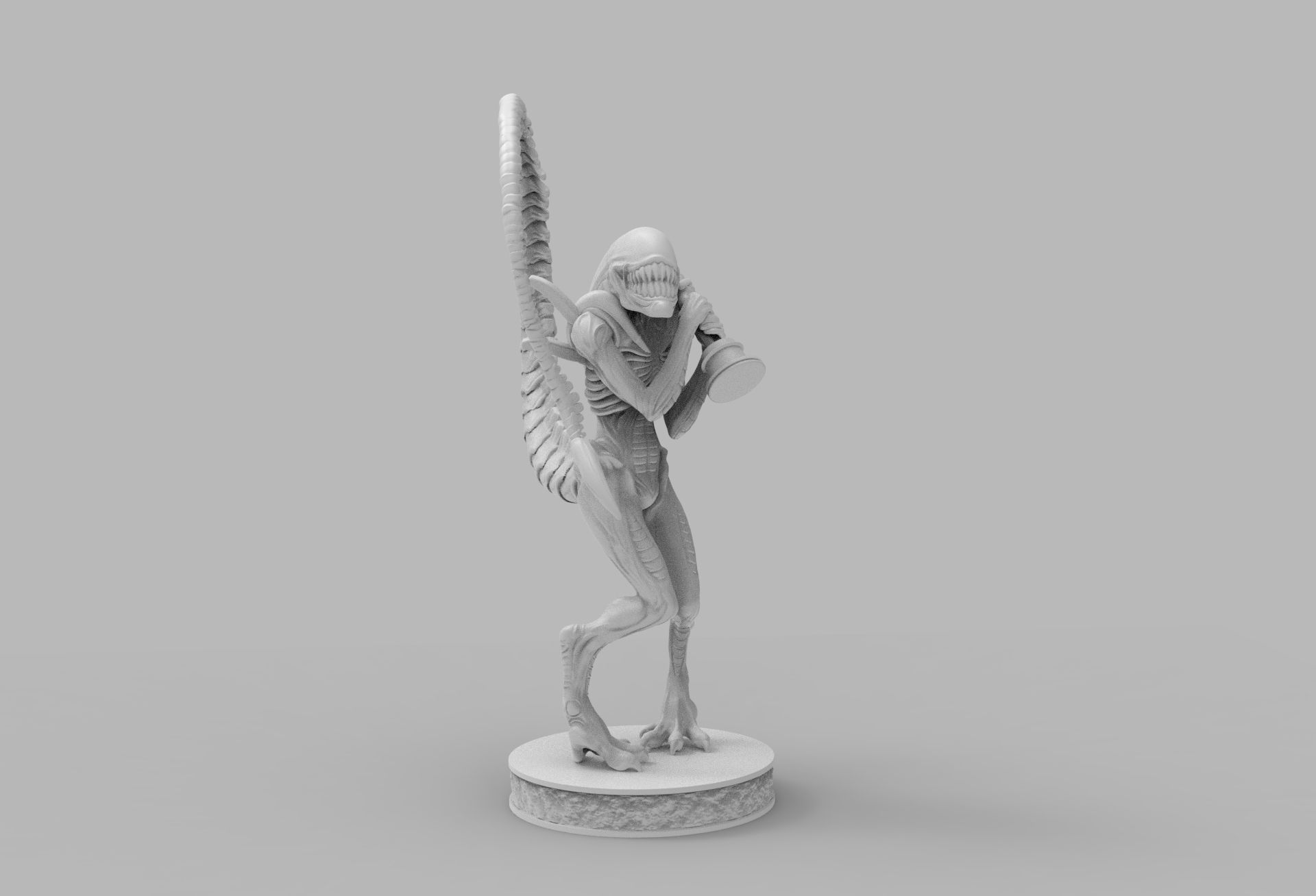 ALIEN XENOMORPH wins OSCAR PRINTING DIORAMA 3D print model_23