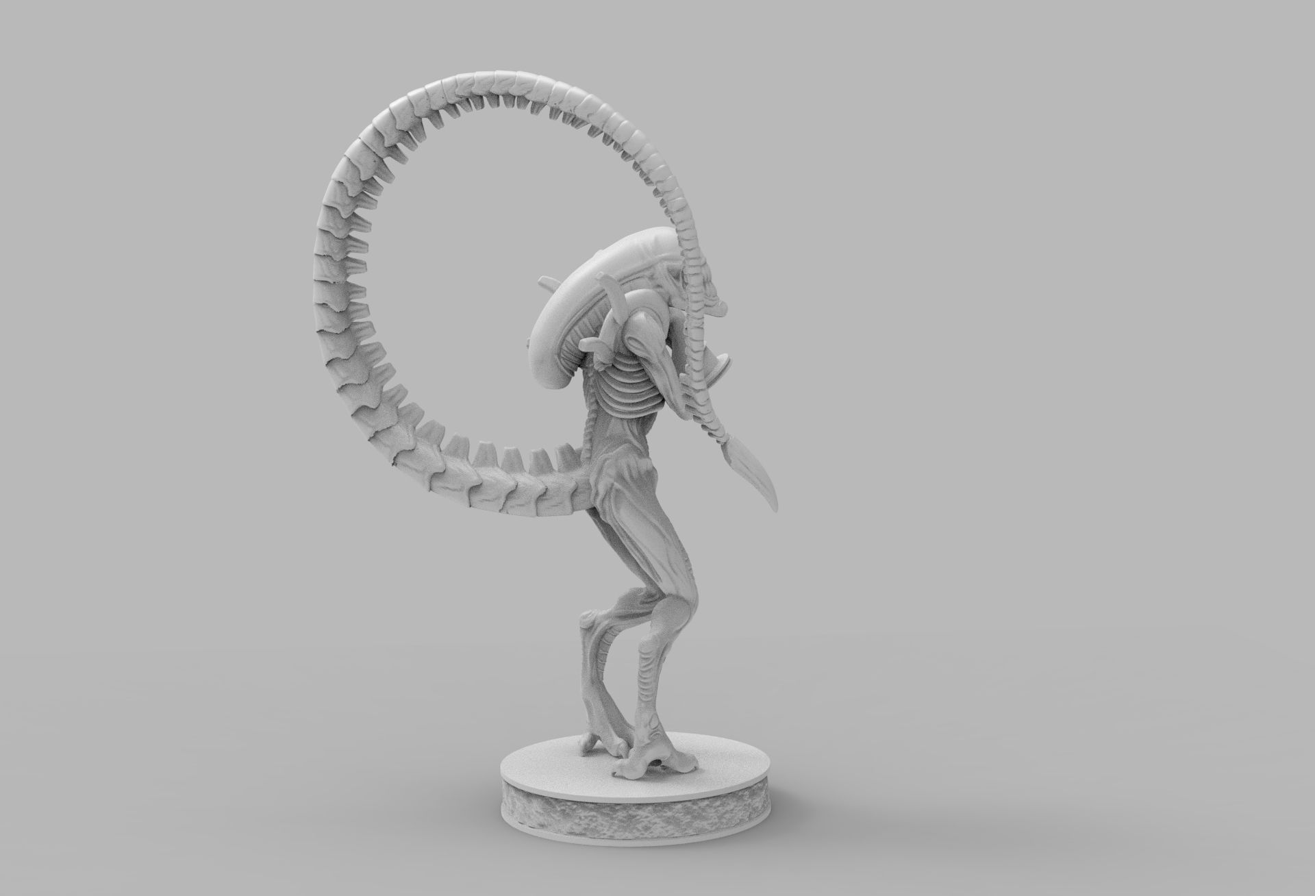 ALIEN XENOMORPH wins OSCAR PRINTING DIORAMA 3D print model_16