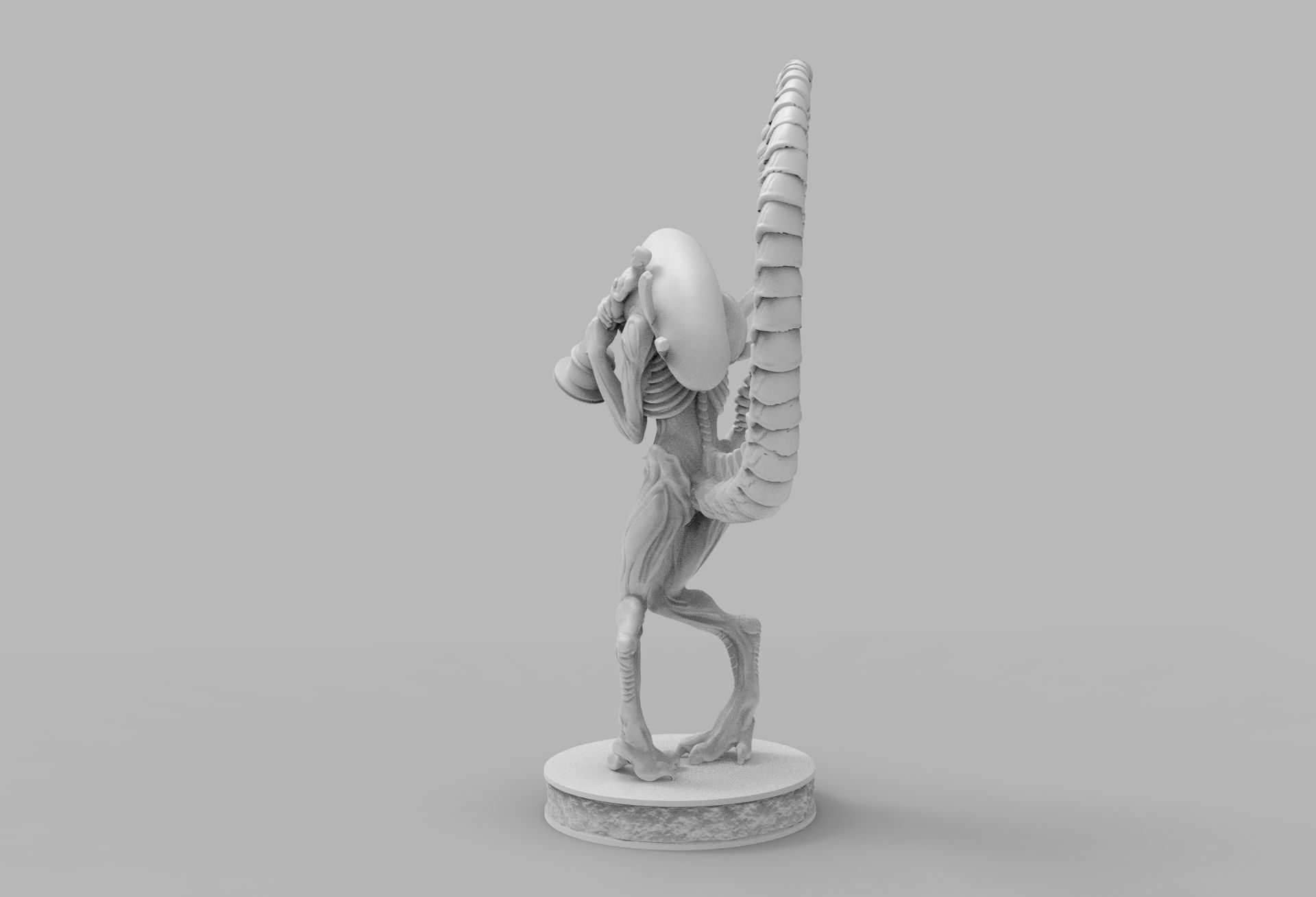 ALIEN XENOMORPH wins OSCAR PRINTING DIORAMA 3D print model_48