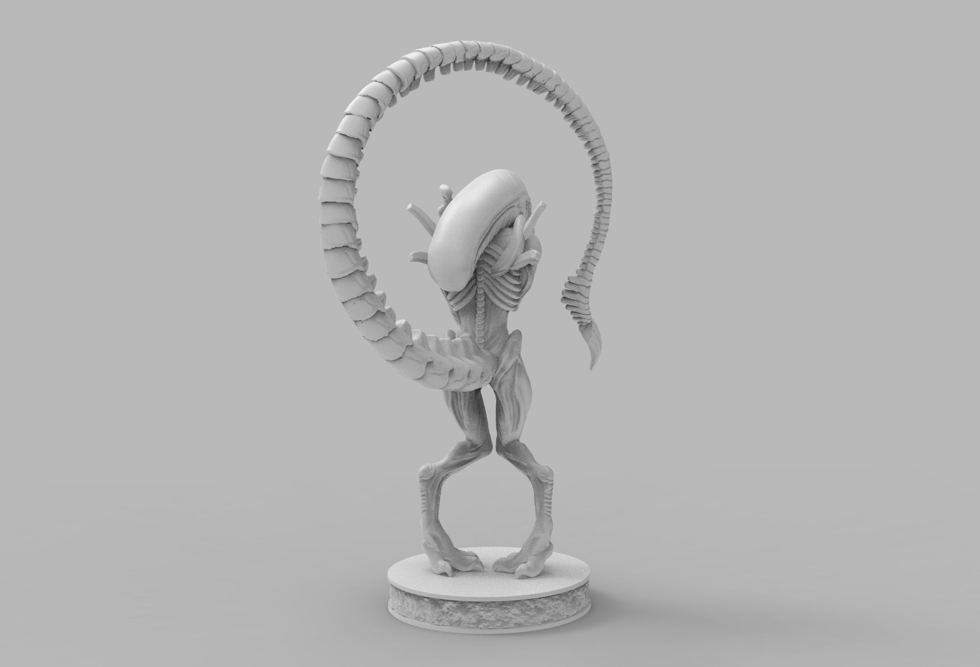 ALIEN XENOMORPH wins OSCAR PRINTING DIORAMA 3D print model_11