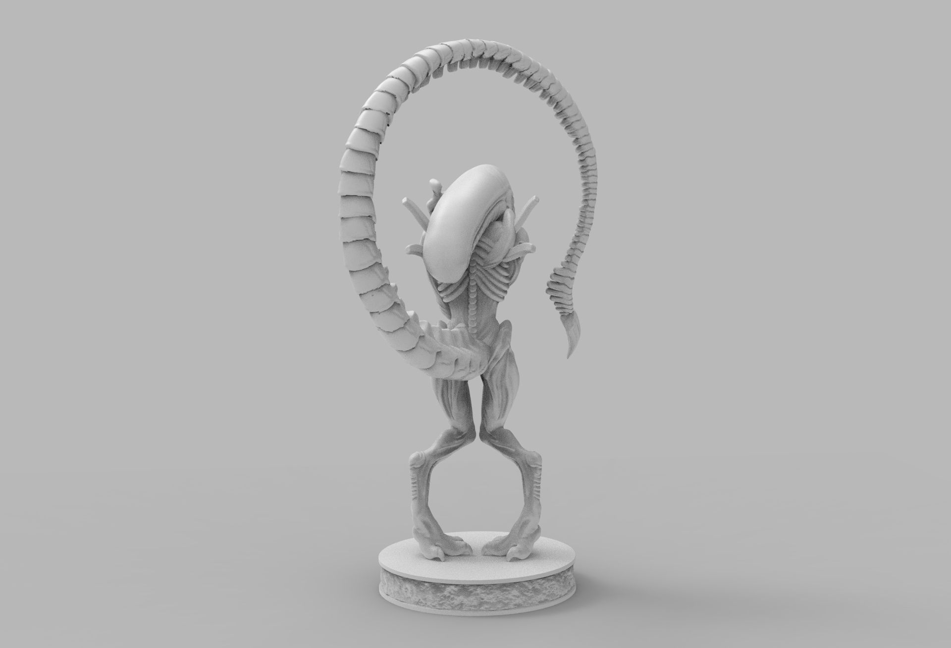 ALIEN XENOMORPH wins OSCAR PRINTING DIORAMA 3D print model_6