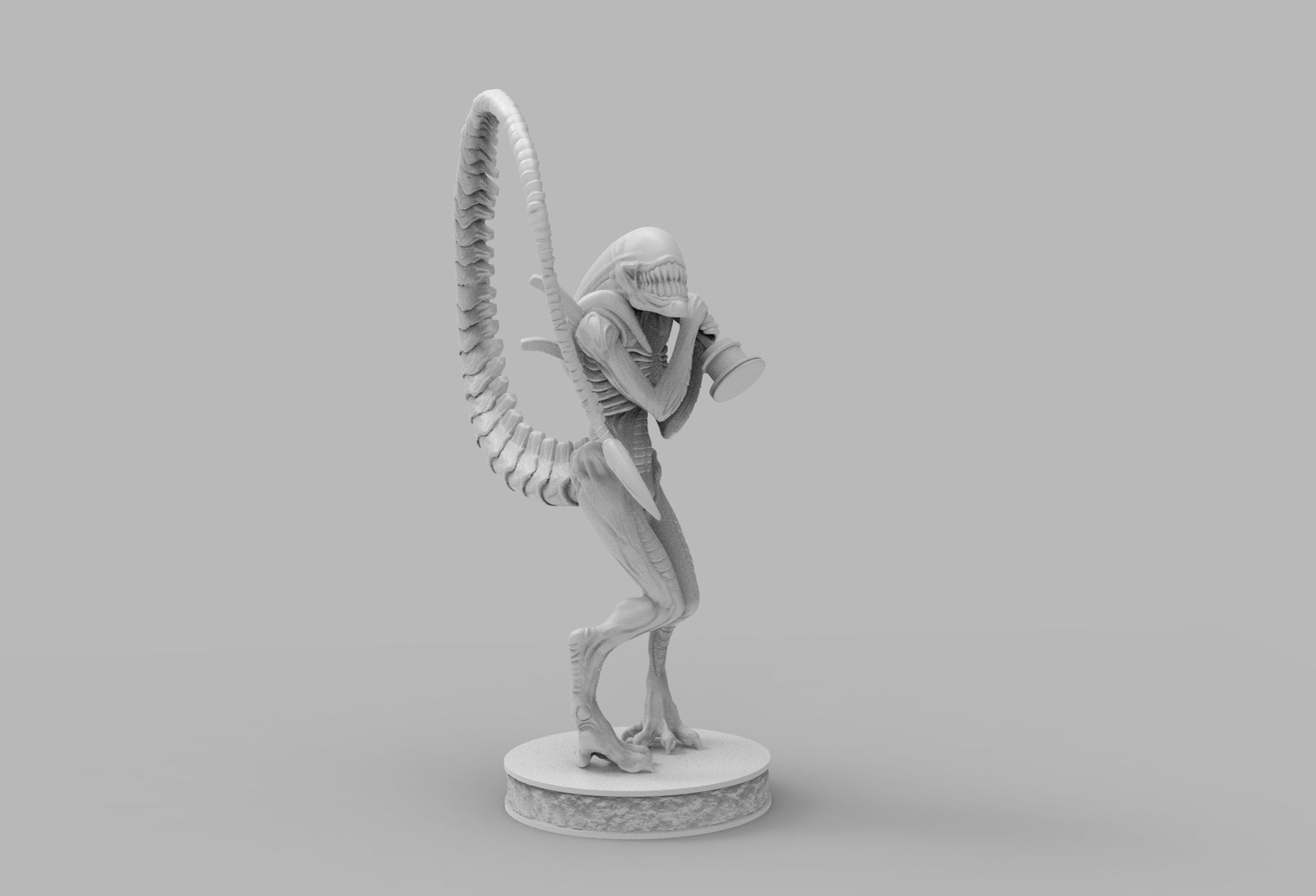 ALIEN XENOMORPH wins OSCAR PRINTING DIORAMA 3D print model_37