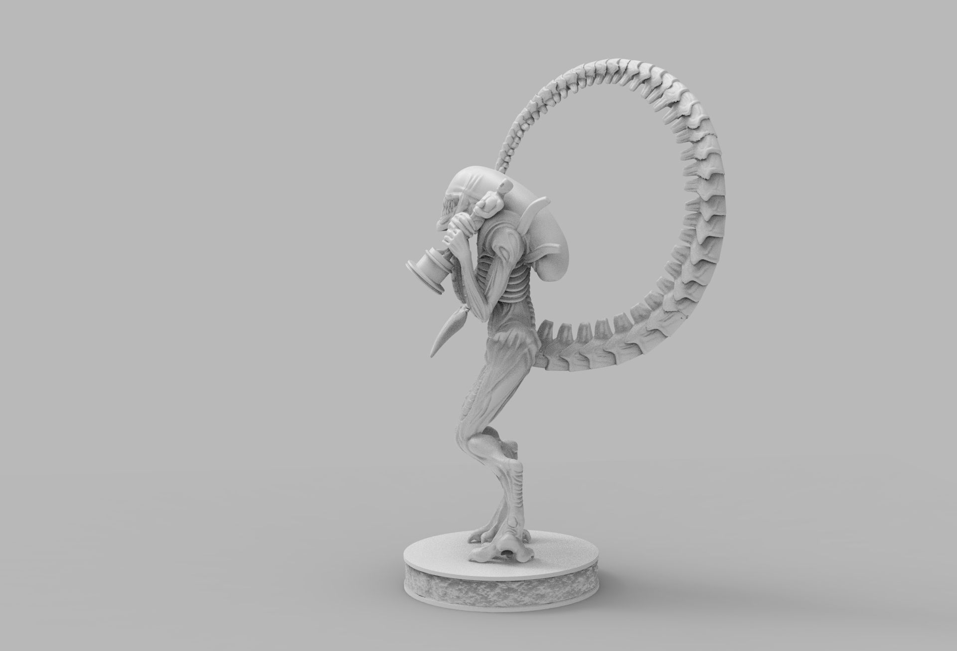 ALIEN XENOMORPH wins OSCAR PRINTING DIORAMA 3D print model_51