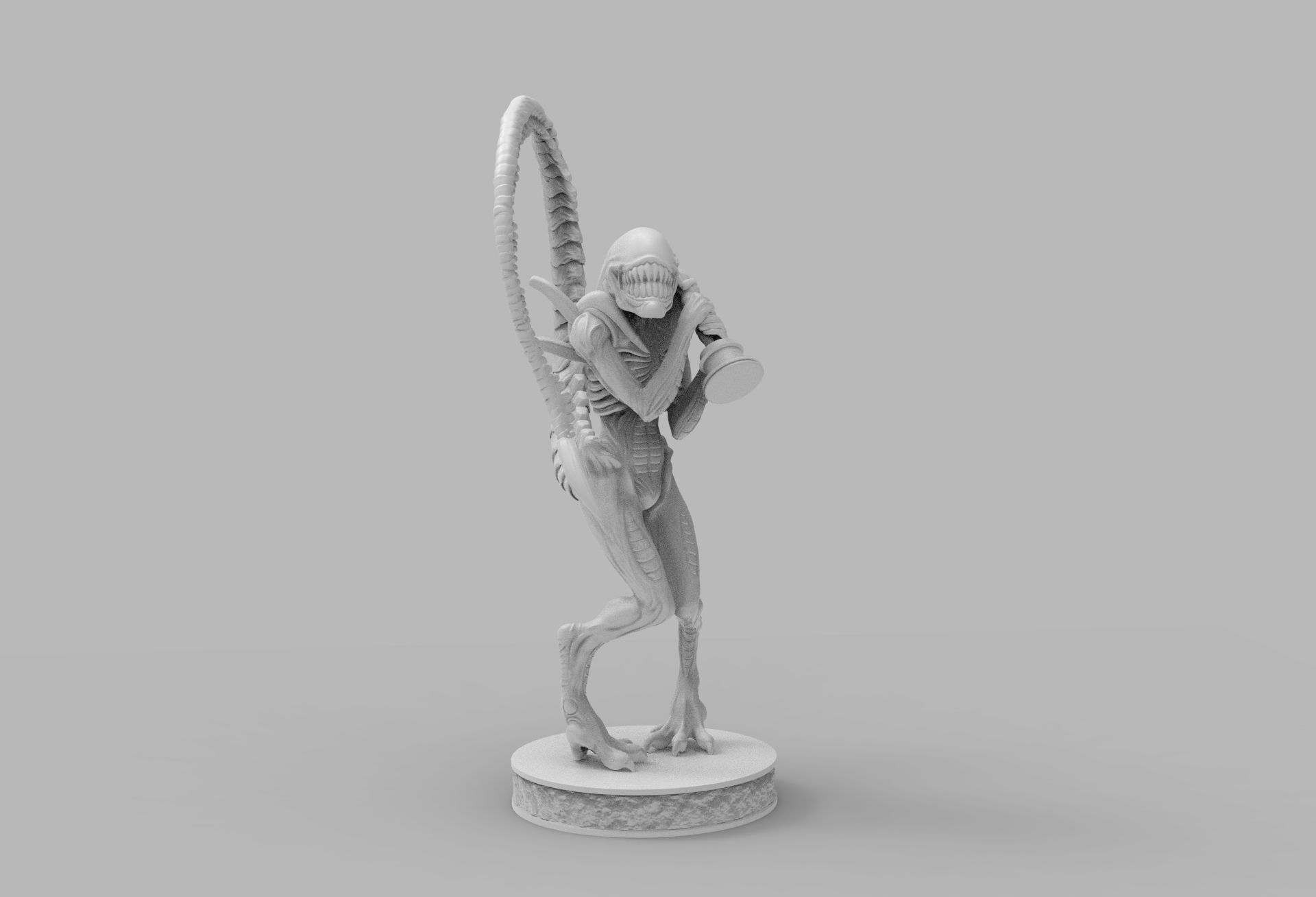 ALIEN XENOMORPH wins OSCAR PRINTING DIORAMA 3D print model_30