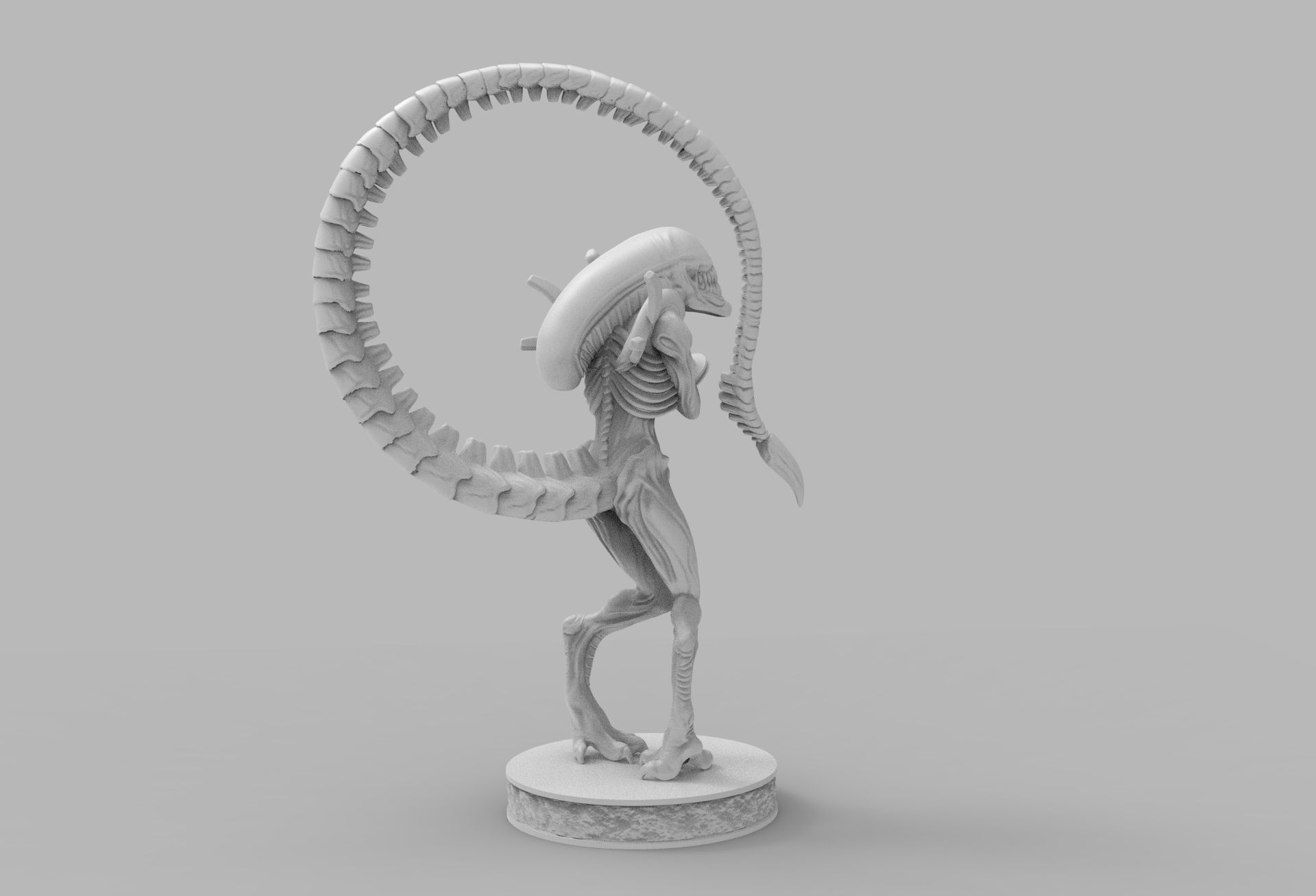 ALIEN XENOMORPH wins OSCAR PRINTING DIORAMA 3D print model_13