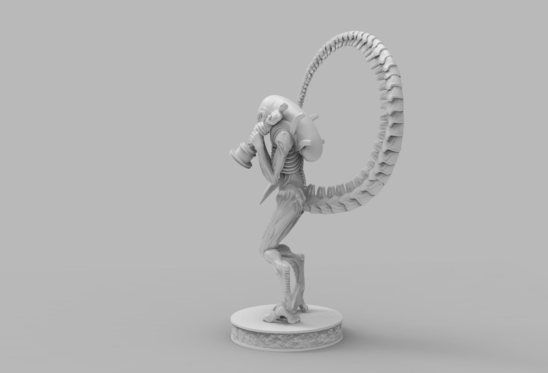 ALIEN XENOMORPH wins OSCAR PRINTING DIORAMA 3D print model_44
