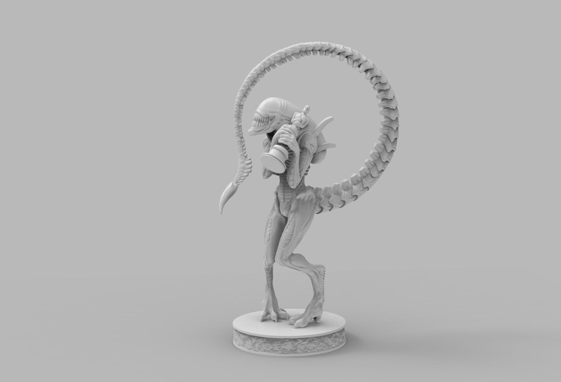 ALIEN XENOMORPH wins OSCAR PRINTING DIORAMA 3D print model_28