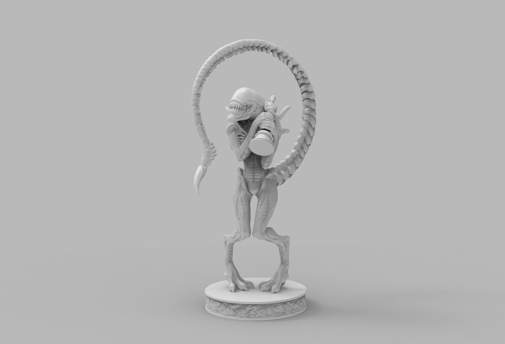 ALIEN XENOMORPH wins OSCAR PRINTING DIORAMA 3D print model_24