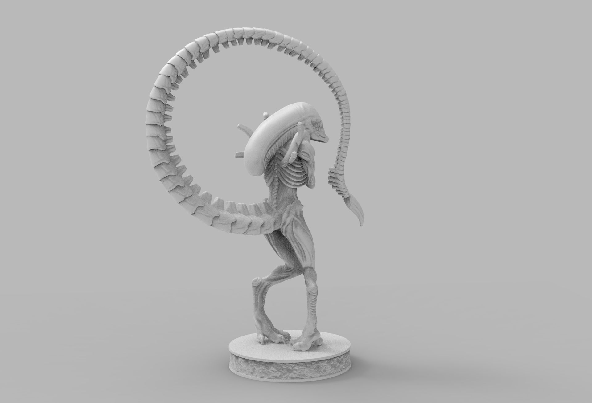 ALIEN XENOMORPH wins OSCAR PRINTING DIORAMA 3D print model_8