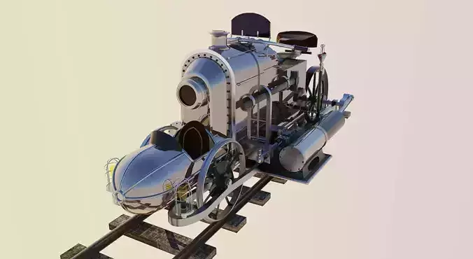 Rail Motorcycle Steampunk