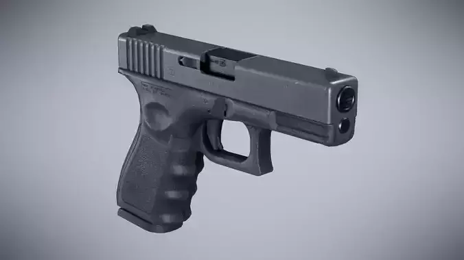 Glock 19 Classic - Game Ready Low-poly 3D model