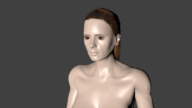 Female Model Fitness 3D model