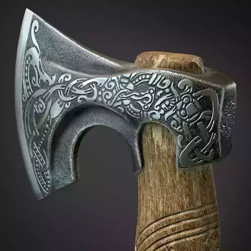 Game-Ready Axe with Bag