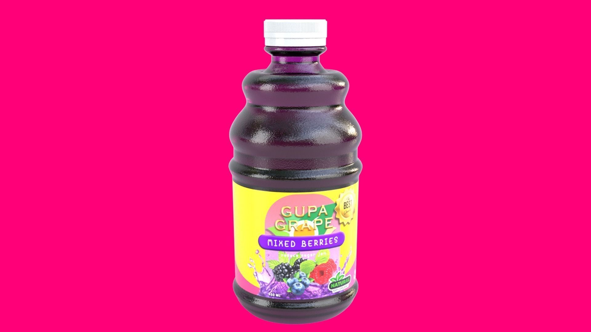 Bottle Juice 3D model_6