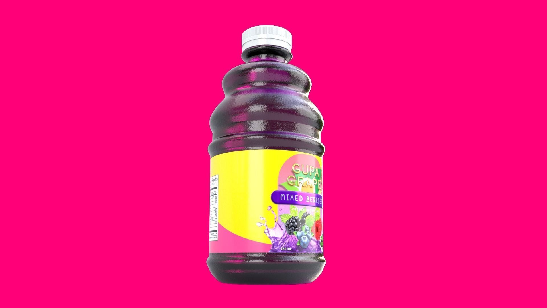 Bottle Juice 3D model_4