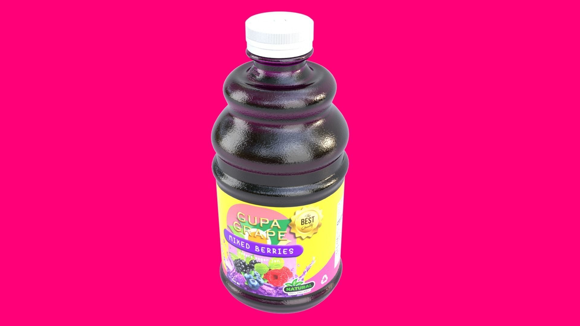Bottle Juice 3D model_3
