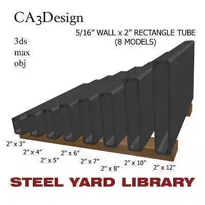 5 16in Wall x2in Rectangle Tube