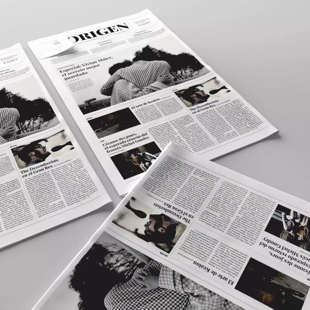 Folded newspaper Free 3D model_0