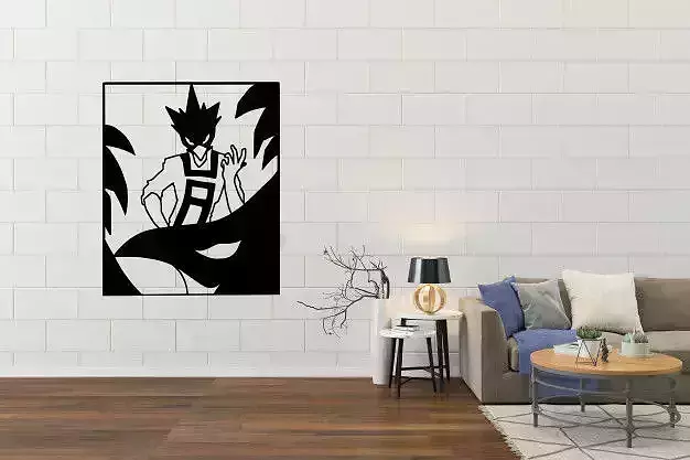 TOKOYAMI WALL DECORATION STENCIL BOKU NO HERO Free 3D print model