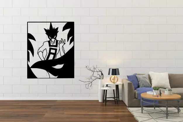 TOKOYAMI WALL DECORATION STENCIL BOKU NO HERO Free 3D print model