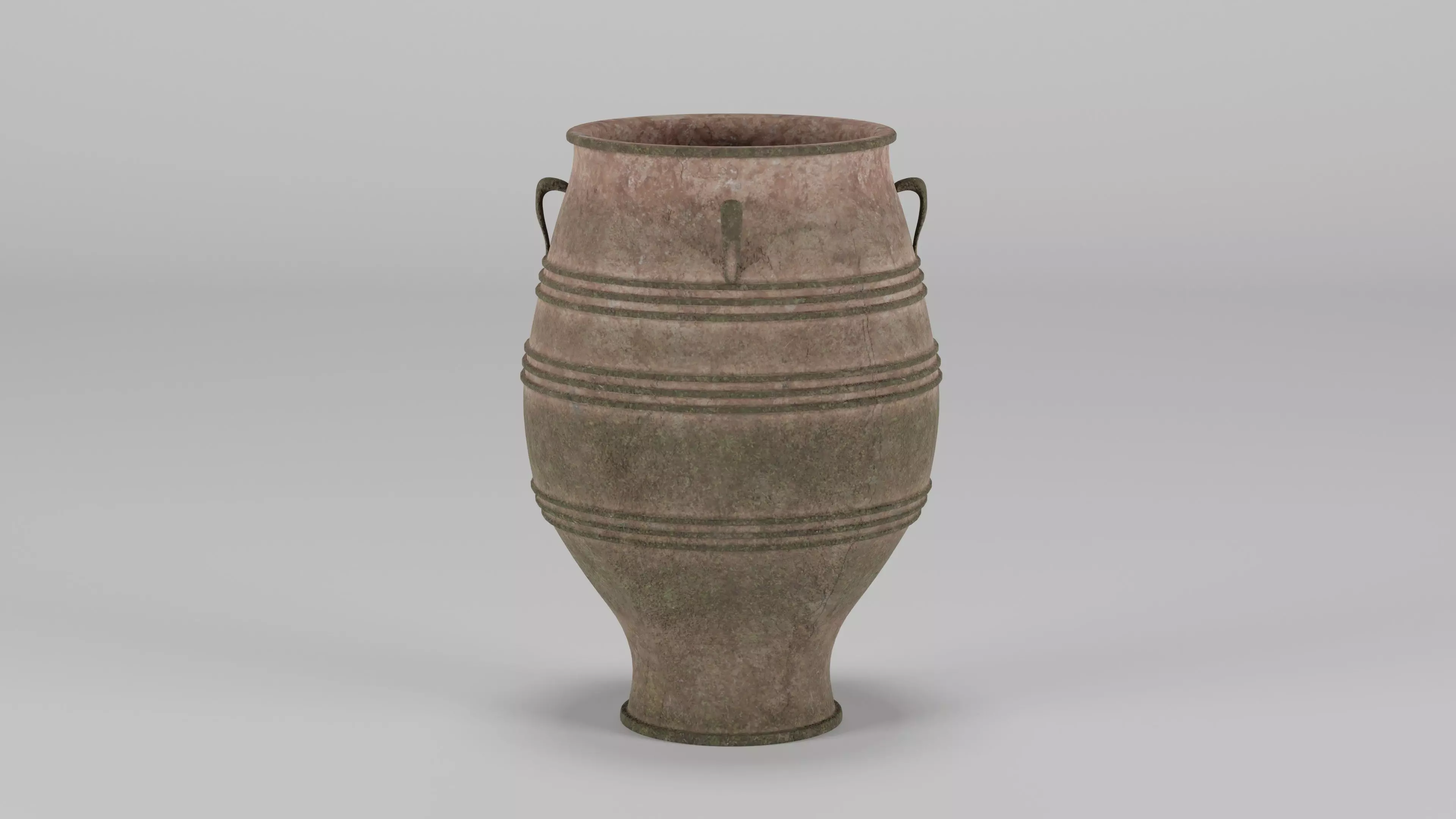 Old Terracotta Pottery 28x28x40 Low-poly 3D model