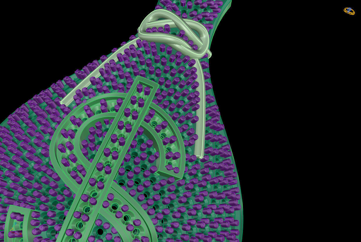 Dollar Pendant 3d print  model  3D print model_13