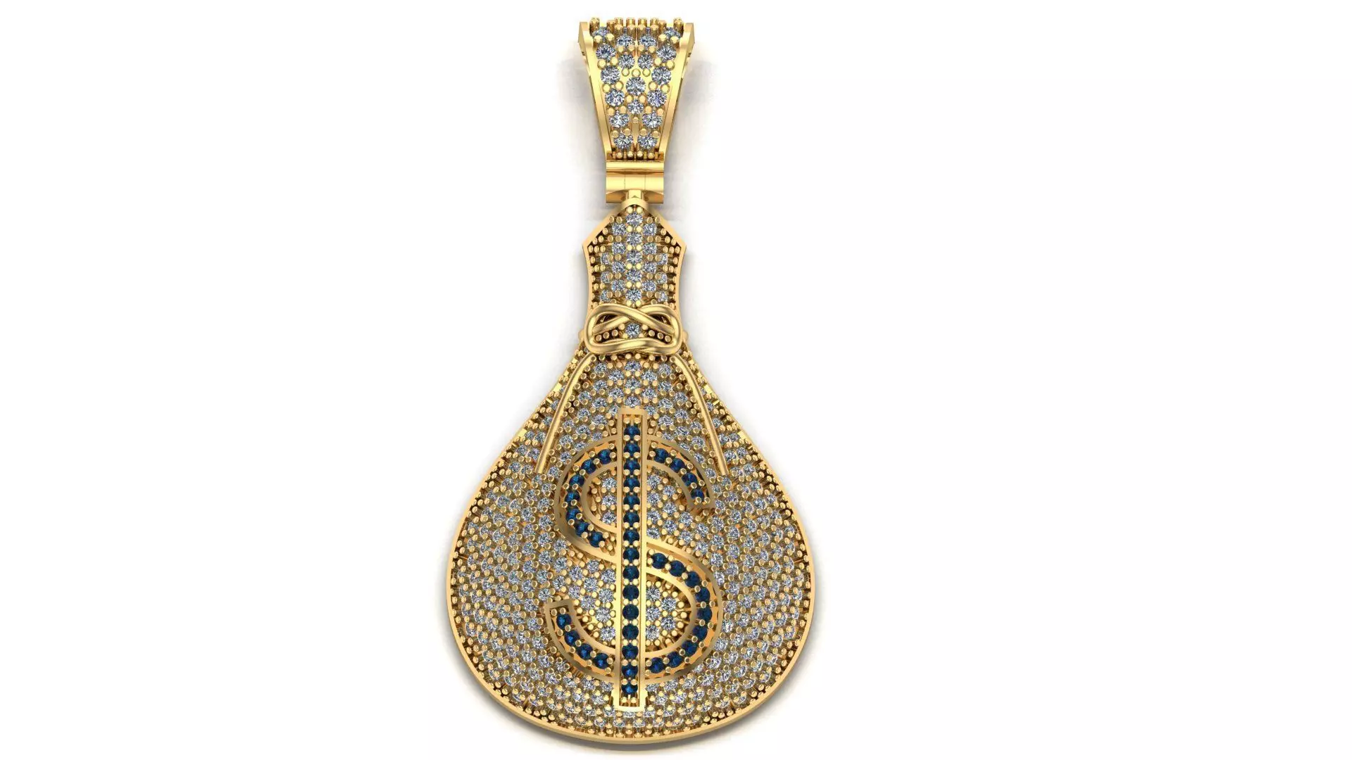 Dollar Pendant 3d print  model  3D print model_0