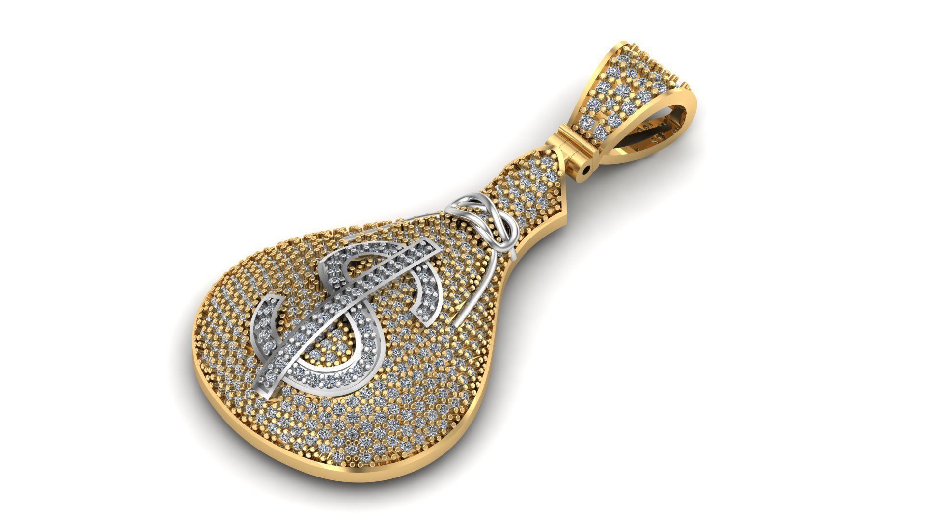 Dollar Pendant 3d print  model  3D print model_2