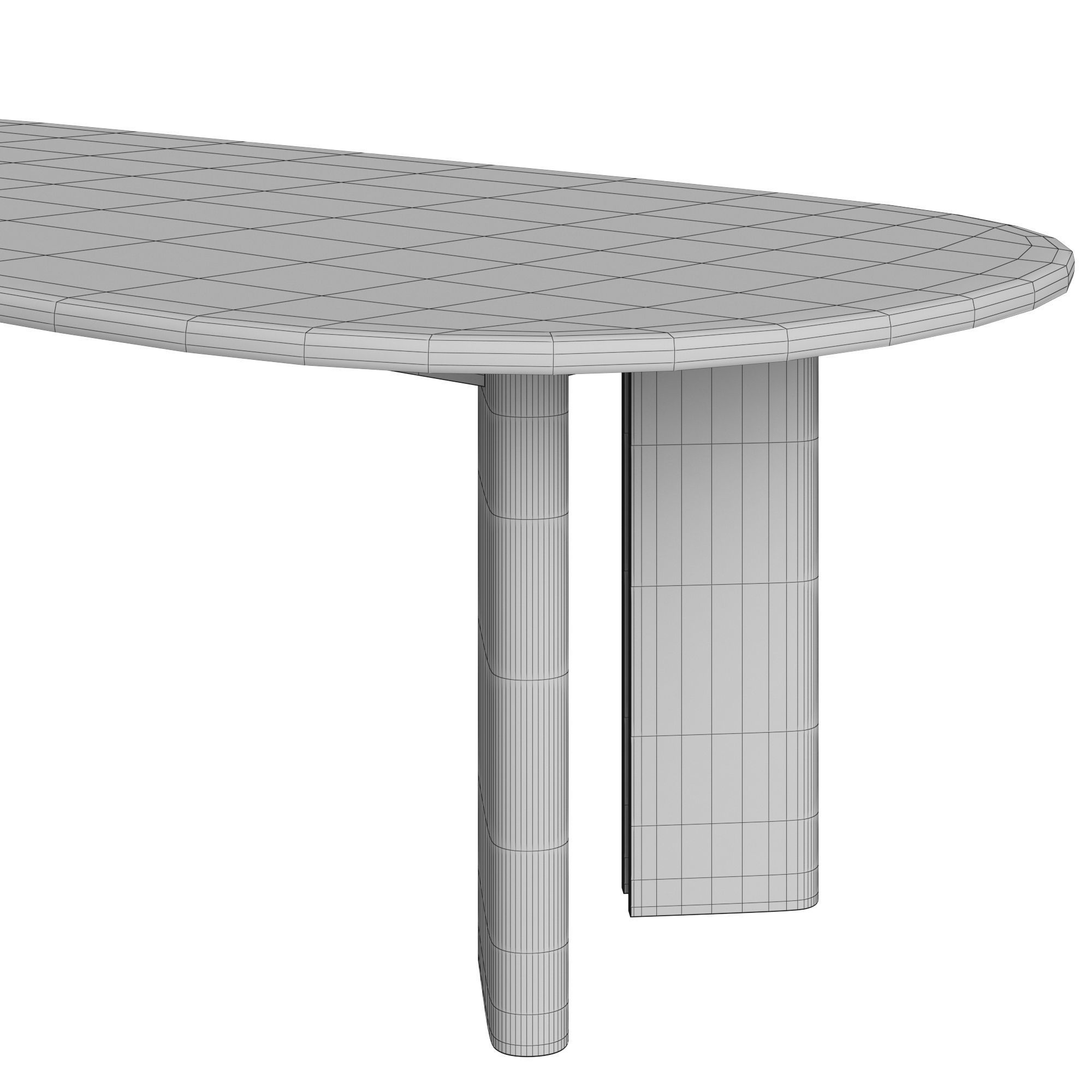 Restoration Hardware Pavona Chair Trento Travertine Dining Table 3D