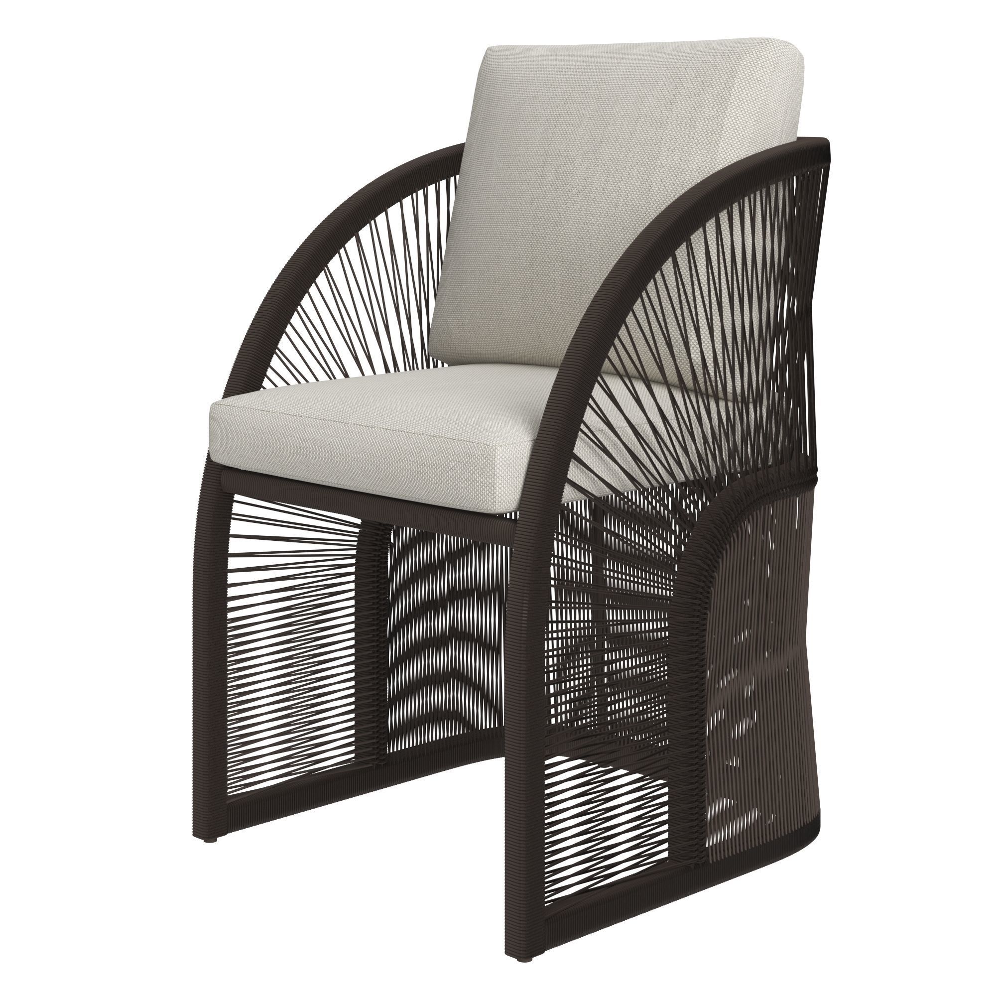 Restoration Hardware Pavona Chair Trento Travertine Dining Table 3D