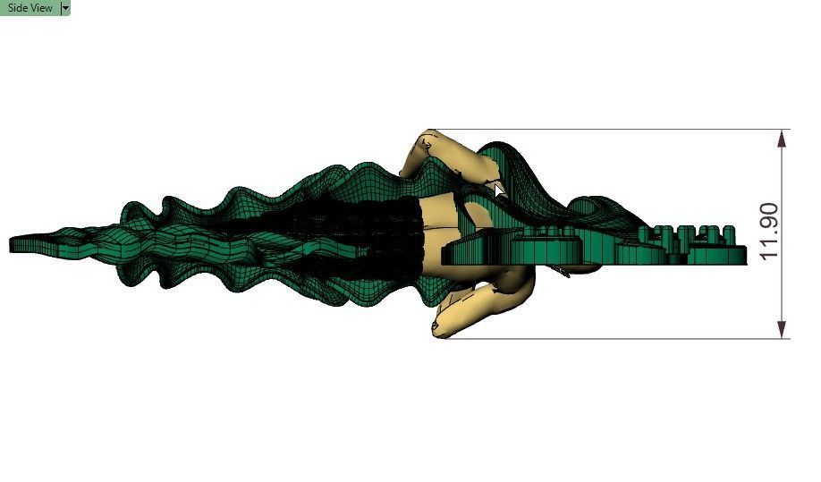 Mermaid pendant 04 3D print model_21