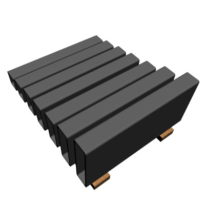 5 16in Wall x3in Rectangle Tube 3D model_2