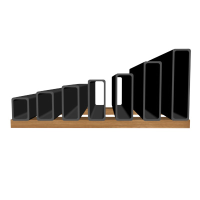 5 16in Wall x3in Rectangle Tube 3D model_1