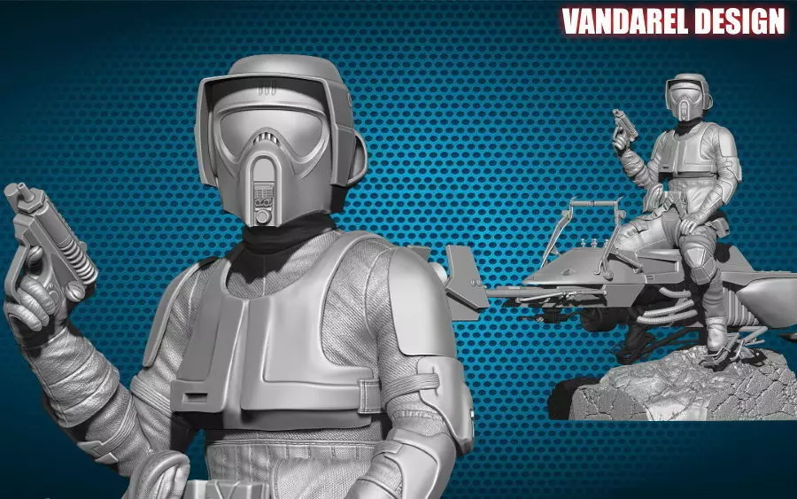 Scout Trooper 3D print model