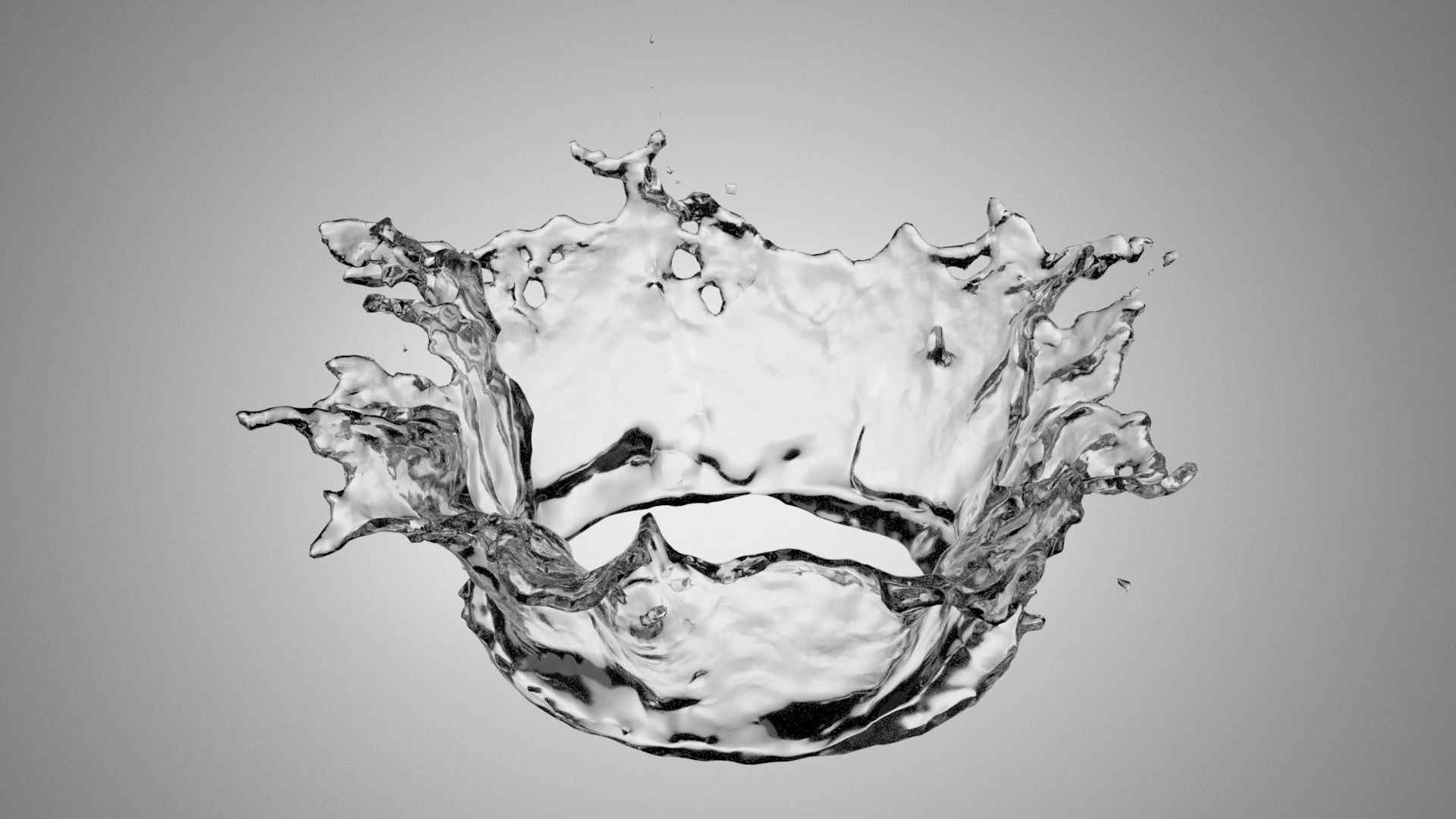 3D Splash Water 3D model_2