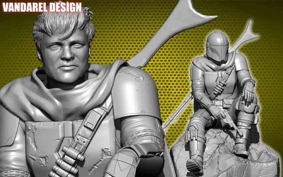 The Mandalorian Saison 1 Broken and whole armor 3D print model