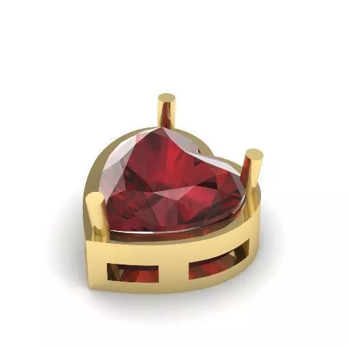 456 Pendant in the shape of a heart 3D print model_0