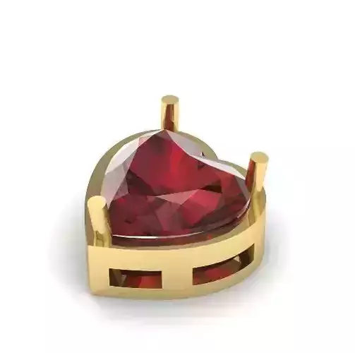 456 Pendant in the shape of a heart 3D print model