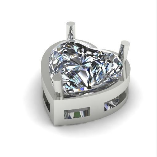 456 Pendant in the shape of a heart 3D print model_1