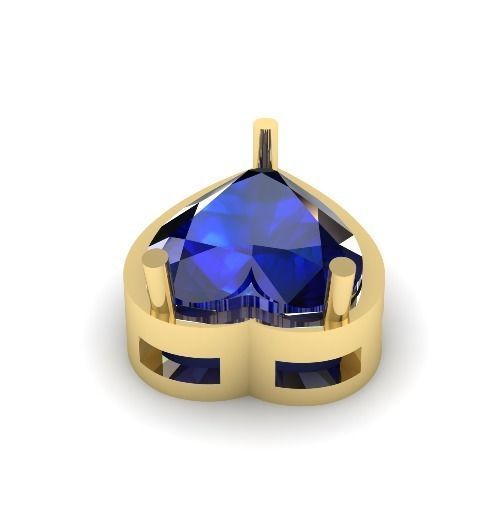 456 Pendant in the shape of a heart 3D print model_3